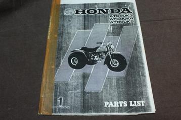 Honda ATC90 K3 K4 K5  1977 parts list beschikbaar voor biedingen