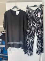 Nieuwe 2 delige set;Alijn tuniek en zomerbroek NU €35 op=op, Overige typen, Verzenden, Zwart, Moda italia