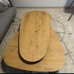 Eijerkamp Salontafel Set - Eikenhout & Metaal, Huis en Inrichting, Tafels | Salontafels, Ophalen, Eikenhout, 50 tot 100 cm, Zo goed als nieuw