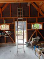 Ladder uitschuifbaar, Doe-het-zelf en Verbouw, Ladders en Trappen, Ladder, Gebruikt, Opvouwbaar of Inschuifbaar, 4 meter of meer