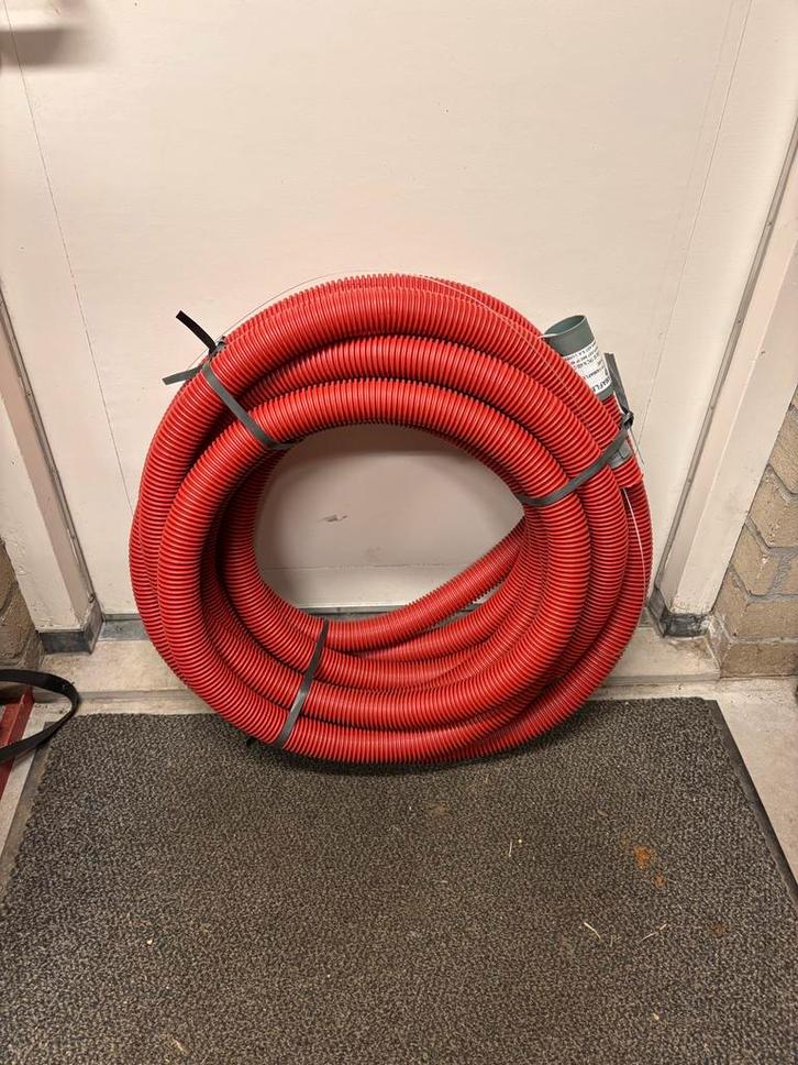 Mantelbuis 50mm 18m met trekdraad, Doe-het-zelf en Verbouw, Buizen en Afvoer, Nieuw, Overige typen, Overige materialen, 6 meter of meer