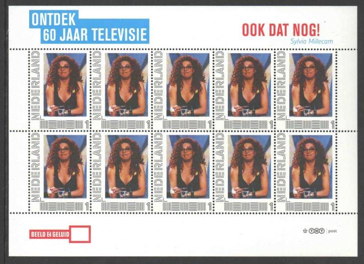 Postzegels Ontdek 60 jaar Televisie: Ook dat nog!, Postzegels en Munten, Postzegels | Nederland, Postfris, Na 1940, Ophalen of Verzenden