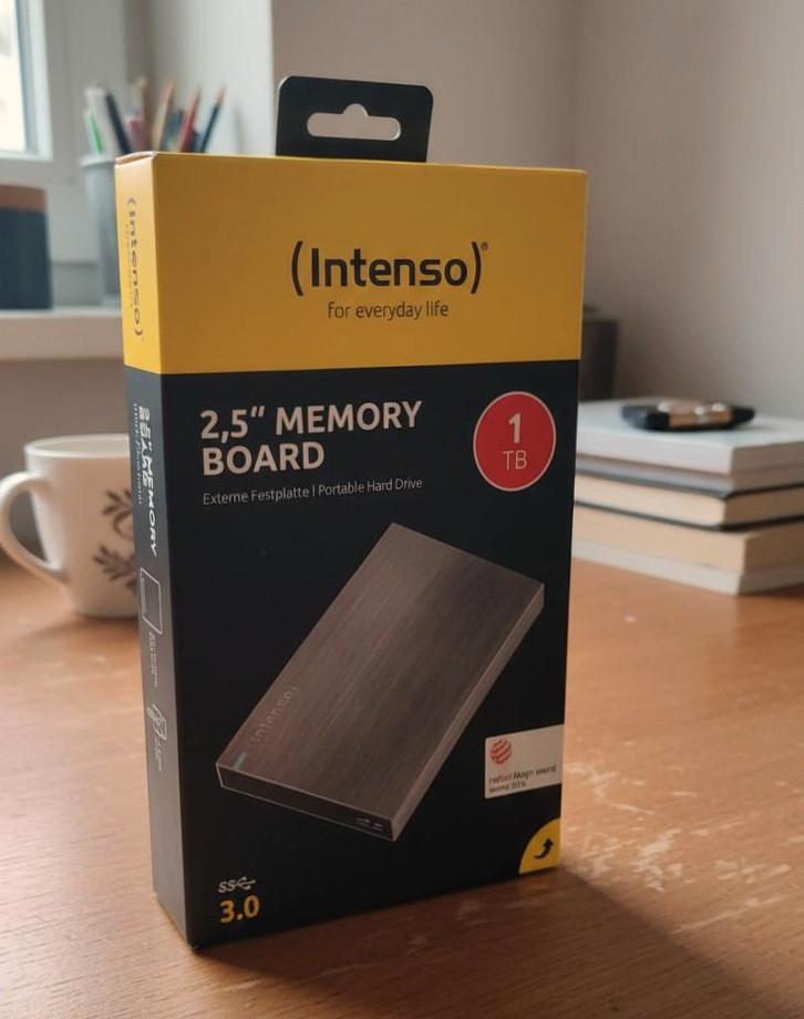Intenso 2,5″ Memory Board 1TB, EXTERNE SCHIJF (Opslag), Computers en Software, Harde schijven, Nieuw, Laptop, Extern, SSD, USB