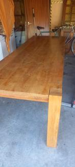 Mooie massive eiken tafel, Huis en Inrichting, Tafels | Eettafels, 200 cm of meer, Ophalen of Verzenden, Zo goed als nieuw, Vijf personen of meer