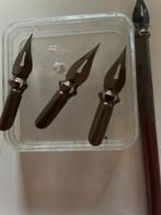 Kroontjespennen en houder set voor kalligrafie, Antiek en Kunst, Ophalen of Verzenden