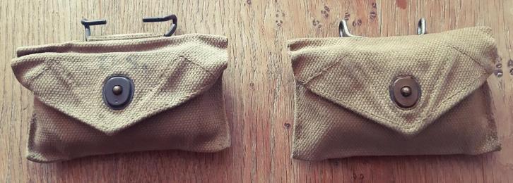 2 X US Army First Aid Pouch + Kit WW2, Verzamelen, Militaria | Tweede Wereldoorlog, Kleding of Schoenen, Amerika, Ophalen of Verzenden