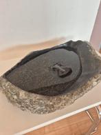 Steen vogelbad met nijlpaard, Tuin en Terras, Ophalen of Verzenden, Zo goed als nieuw