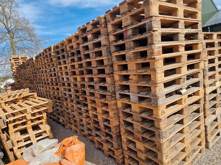 Europallets te koop, Doe-het-zelf en Verbouw, Kratten en Dozen, Overige typen, 100 cm of meer, Minder dan 35 cm, 60 cm of meer