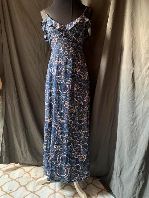 Maxi jurk mt XS, Kleding | Dames, Jurken, Zo goed als nieuw, Maat 34 (XS) of kleiner, Blauw, Onder de knie, Ophalen of Verzenden