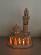 Terracotta minaret lamp / theelicht lamp moskee., Antiek en Kunst, Ophalen