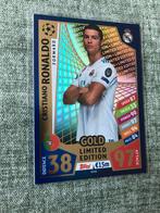 Topps CL 2017-2018 Cristiano Ronaldo Gold Limited Edition, Ophalen of Verzenden, Zo goed als nieuw, Plaatje