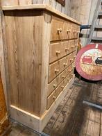 Ondiepe landelijke kast oud grenen ladekast dressoir, Ophalen
