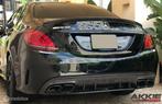 Mercedes C63 C63S AMG Achterbumper diffuser CARBON FACELIFT, Gebruikt, Ophalen of Verzenden, Bumper, Achter