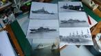 6 Oorlogschepen 6 Duitse (originele) - jaren '80  5 ECHT, Verzenden, Zo goed als nieuw, Kaart, Foto of Prent