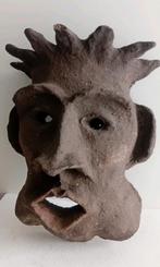 Groot Zwaar Masker Oude Volkskunst Klei Keramiek Aardewerk, Ophalen of Verzenden