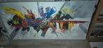 Abstract Schilderij - 160x80cm, Antiek en Kunst, Ophalen