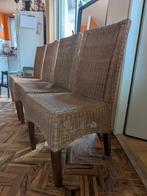 Rotan Stoelen, 4 stuks, Huis en Inrichting, Stoelen, Ophalen, Bruin