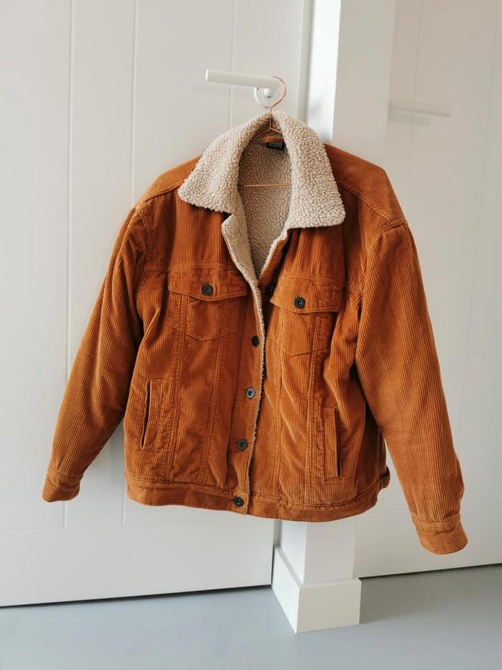 Sherpa trucker jacket, korte tussen jas (Urban Classics) S/M, Kleding | Dames, Jassen | Zomer, Zo goed als nieuw, Maat 36 (S)