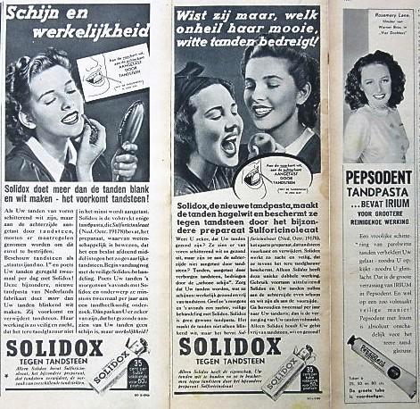 28 oude advertenties reclame tanden producten 35-50 tandarts, Verzamelen, Merken en Reclamevoorwerpen, Gebruikt, Overige typen
