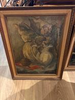 Stilleven schilderij met kruiken, Antiek en Kunst, Ophalen of Verzenden
