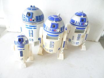 Star Wars R2D2 figuurtjes 4 stuks 10cm 16cm en 17cm film tv beschikbaar voor biedingen