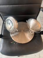 Plafondlamp 2 spots, Ophalen, Zo goed als nieuw, Metaal of Aluminium