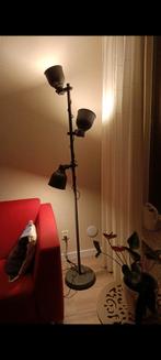 Staande lamp met 3 spots, donkergrijs, Hektar Ikea, Huis en Inrichting, Lampen | Vloerlampen, Ophalen, Zo goed als nieuw, 150 tot 200 cm