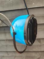 Vintage space age Herda hanglamp blauw 70s, Gebruikt, 50 tot 75 cm, Ophalen of Verzenden, Space age