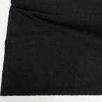 4143) 160x50cm rib jersey rekbaar zwart, 120 cm of meer, Zwart, Nieuw, Ophalen of Verzenden