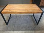 Eettafel van mangohout 160 cm lang, Ophalen, ., 50 tot 100 cm, .