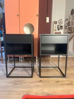 Twee Ikea Vikhammer nachtkastjes, Ophalen, Minder dan 45 cm, Metaal of Aluminium, Zo goed als nieuw