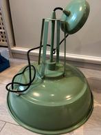 Groene Industriële Hanglamp, Huis en Inrichting, Lampen | Hanglampen, Ophalen of Verzenden, Gebruikt, Metaal, Minder dan 50 cm