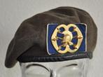 Nederlandse militaire baret Verbindingsdienst, Verzamelen, Ophalen of Verzenden, Landmacht, Nederland, Helm of Baret