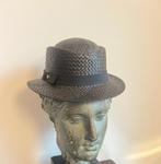 carnaval hoed zwart geweven hoedje Aigner vintage, Kleding | Dames, Carnaval, Ophalen of Verzenden, Zo goed als nieuw, Accessoires
