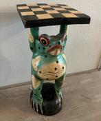 Decoratief houten beeld kikker 60cm, Antiek en Kunst, Ophalen