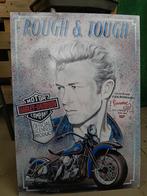 Metallic pooster van James Dean en Harley Davidson  37, incl, Ophalen of Verzenden, Zo goed als nieuw, Lichtbak of (neon) lamp