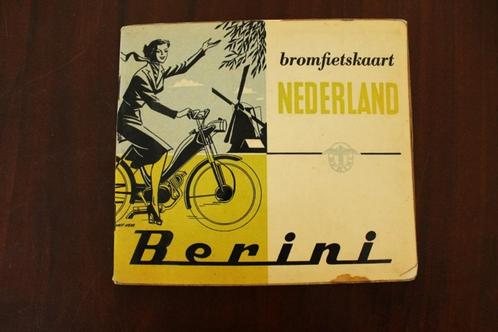 Berini M21 1955 bromfiets kaart, Fietsen en Brommers, Handleidingen en Instructieboekjes, Gebruikt, Ophalen of Verzenden