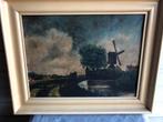 Schilderij met molen, Antiek en Kunst, Kunst | Schilderijen | Klassiek, Ophalen of Verzenden