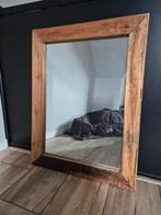 Spiegel houten lijst, Ophalen, Zo goed als nieuw, Minder dan 100 cm, Rechthoekig
