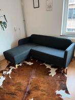 Mooie zwarte hoekbank, Huis en Inrichting, Ophalen, Driepersoons, 75 tot 100 cm, Zo goed als nieuw