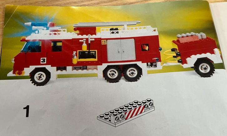 Lego Basic Brandweerset 735, Kinderen en Baby's, Speelgoed | Duplo en Lego, Gebruikt, Lego, Complete set, Ophalen of Verzenden