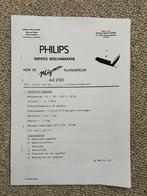 Philips mignon AG 2100 service documentatie., Ophalen of Verzenden