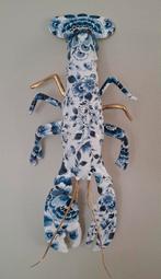 XL kreeft in Delfts Blauw motief met gouden accenten!, Ophalen of Verzenden, Nieuw