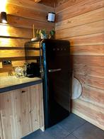 Zwarte Smeg koelkast fab28rne1, Witgoed en Apparatuur, Koelkasten en IJskasten, Ophalen, Gebruikt, 200 liter of meer, 160 cm of meer