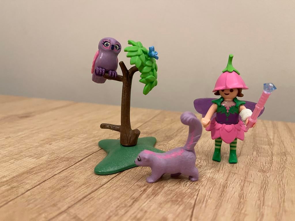Playmobil Elfje met uil en stinkdier set 9140, Kinderen en Baby's, Speelgoed | Playmobil, Ophalen, Zo goed als nieuw, Los playmobil