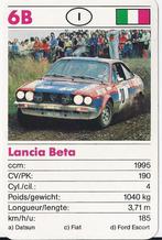 W2878 autokaartje 6b lancia beta, Ophalen of Verzenden, Zo goed als nieuw, Auto's