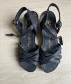 Panama Jack zwart leren sandalen met sleehak mt 41, Kleding | Dames, Schoenen, Ophalen of Verzenden, Zwart