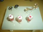 Mie18<> sorbet en cocktail glazen, Verzenden, Zo goed als nieuw, Poppenhuis