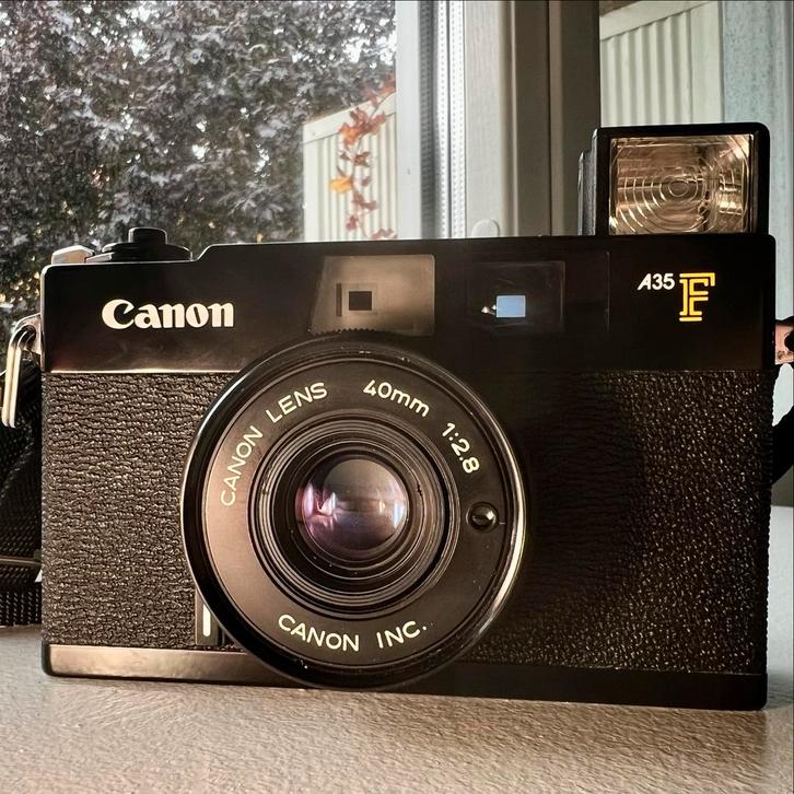 Canon A35F Rangefinder - Vintage Camera, Audio, Tv en Foto, Fotocamera's Analoog, Gebruikt, Compact, Canon, Ophalen of Verzenden