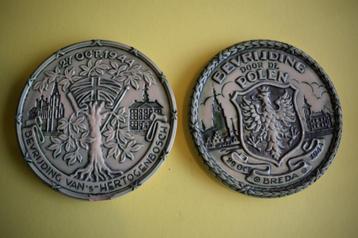 militaria bevrijding 2 borden Breda + Den Bosch beschikbaar voor biedingen